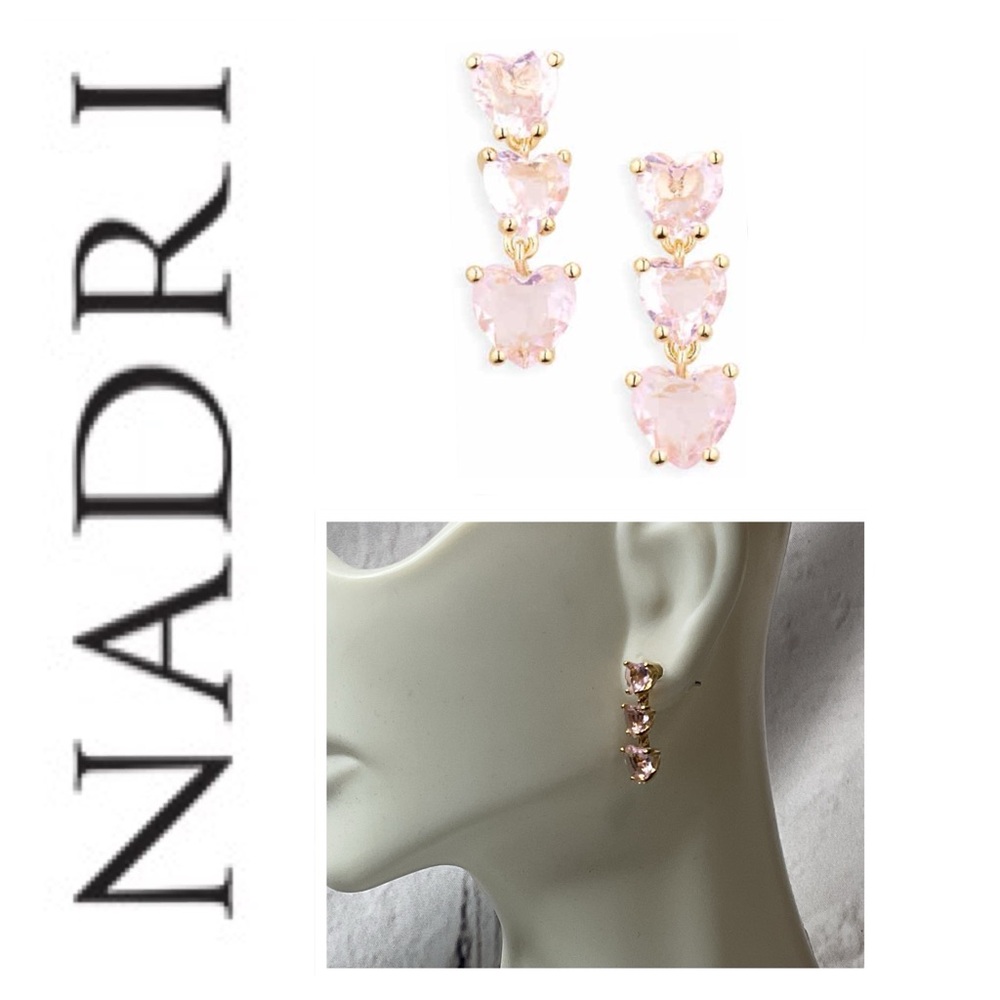 🐘🐘💓 Nadri Heart Drop Earrings